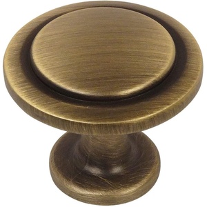 image:imageCosmas 5560BAB Brushed Antique Brass Cabinet Hardware Round Knob  114 Diameter