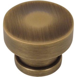 image:imageCosmas 704BAB Brushed Antique Brass Round Contemporary Cabinet Hardware Knob  114 Diameter