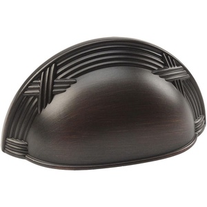 image:imageCosmas 9461ORB Oil Rubbed Bronze Cabinet Hardware Bin Cup Drawer Handle Pull  3 Inch 76mm Hole Centers