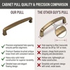 image:imageCosmas 4392128BAB Brushed Antique Brass Modern Cabinet Hardware Handle Pull  5 Inch 128mm Hole Centers
