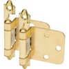 image:image5 Pair Pack  Cosmas 15539BB Brushed Brass Hinge Variable Overlay Pair 15539BB
