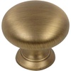 image:imageCosmas 5 Pack 4950BAB Brushed Antique Brass Cabinet Hardware Round Mushroom Knob  114 Diameter