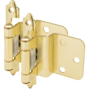 image:imageCosmas 15628BB Brushed Brass Cabinet Hinges 38 Inset Pair 15628BB