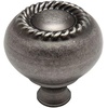 image:image10 Pack  Cosmas 4040WN Weathered Nickel RopeScroll Cabinet Hardware Knob with Matching Backplate  114 Inch Diameter