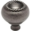 image:imageCosmas 25 Pack 4040WN Weathered Nickel RopeScroll Cabinet Hardware Knob with Matching Backplate  114 Inch Diameter