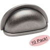 image:imageCosmas 25 Pack 4310WN Weathered Nickel Cabinet Hardware Bin Cup Drawer Handle Pull  3 Inch 76mm Hole Centers10