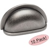image:imageCosmas 25 Pack 4310WN Weathered Nickel Cabinet Hardware Bin Cup Drawer Handle Pull  3 Inch 76mm Hole Centers10