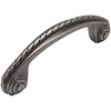image:imageCosmas 10 Pack 4114WN Weathered Nickel RopeScroll Cabinet Hardware Handle Pull  3 Inch 76mm Hole Centers