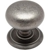 image:imageCosmas 10 Pack 6542WN Weathered Nickel Round Cabinet Hardware Knob with Backplate  114 Diameter
