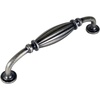 image:imageCosmas 10 Pack 7120WN Weathered Nickel Country Style Cabinet Hardware Ribbed Handle Pull  5 Inch 128mm Hole Centers