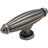 image:imageCosmas 10 Pack 7121WN Weathered Nickel Country Style Cabinet Hardware Ribbed Knob  2916 Inch Long x 1116 Wide