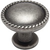 image:imageCosmas 5 Pack 4115WN Weathered Nickel RopeScroll Cabinet Hardware Knob  114 Inch Diameter