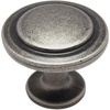 image:imageCosmas 5 Pack 5560WN Weathered Nickel Cabinet Knobs  Vintage Antiqued Round Knob 114 Inch Solid Zinc Kitchen Bathroom Drawer Hardware
