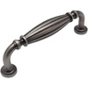 image:imageCosmas 5 Pack 7123WN Weathered Nickel Country Style Cabinet Hardware Ribbed Handle Pull  334 Inch 96mm Hole Centers
