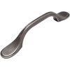 image:imageCosmas 5 Pack 9533WN Weathered Nickel Cabinet Hardware Footed Handle Pull  3 Inch 76mm Hole Centers