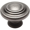 image:imageCosmas 5 Pack 9971WN Weathered Nickel Cabinet Hardware 3Ring Round Knob  114 Inch Diameter