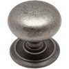image:imageCosmas 6542WN Weathered Nickel Round Cabinet Hardware Knob with Backplate  114 Diameter