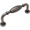 image:imageCosmas 7119WN Weathered Nickel Country Style Cabinet Hardware Ribbed Handle Pull  3 Inch 76mm Hole Centers
