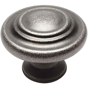 image:image10 Pack  Cosmas 9971WN Weathered Nickel Cabinet Hardware 3Ring Round Knob  114 Inch Diameter