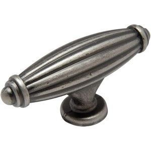 image:image25 Pack  Cosmas 7121WN Weathered Nickel Country Style Cabinet Hardware Ribbed Knob  2916 Inch Long x 1116 Wide