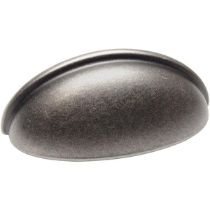 image:image25 Pack  Cosmas 783WN Weathered Nickel Cabinet Hardware Bin Cup Drawer Cup Pull  3 Inch 76mm Hole Centers