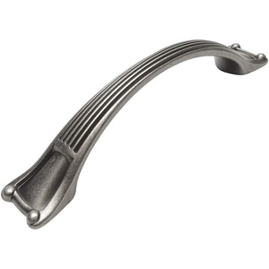 image:image25 Pack  Cosmas 9566WN Weathered Nickel Cabinet Hardware Ribbed Arch Handle Pull  334 Inch 96mm Hole Centers