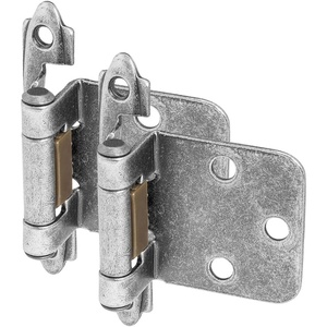 image:image25 Pair Pack  Cosmas 15539WN Weathered Nickel Hinge Variable Overlay Pair 15539WN