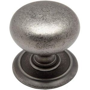 image:imageCosmas 10 Pack 6542WN Weathered Nickel Round Cabinet Hardware Knob with Backplate  114 Diameter