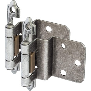 image:imageCosmas 15628WN Weathered Nickel Cabinet Hinge 38 Inset Pair 15628WN