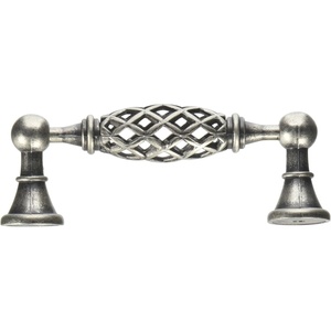 image:imageCosmas 174996WN Weathered Nickel Cabinet Hardware Furniture Birdcage Handle Pull  334 96mm Hole Centers