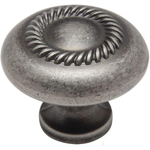 image:imageCosmas 228WN Weathered Nickel Rope Cabinet Hardware Knob  114 Inch Diameter