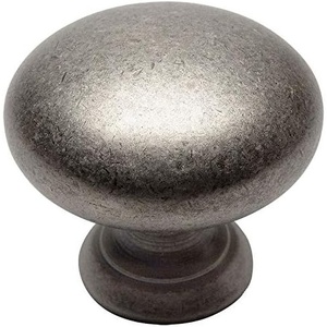 image:imageCosmas 25 Pack 4950WN Weathered Nickel Cabinet Hardware Round Mushroom Knob  114 Diameter25