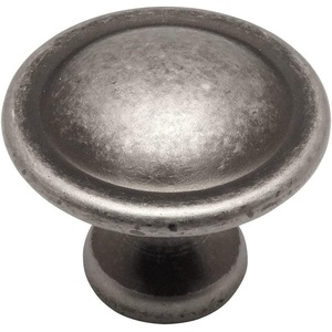 image:imageCosmas 4539WN Weathered Nickel Cabinet Hardware Round Knob  118 Diameter