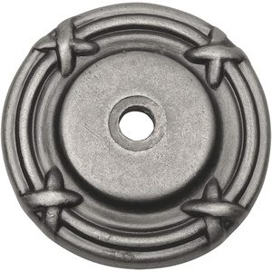 image:imageCosmas 5 Pack 9468WN Weathered Nickel Cabinet Hardware Knob BackplateBack Plate