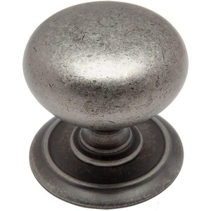 image:imageCosmas 6542WN Weathered Nickel Round Cabinet Hardware Knob with Backplate  114 Diameter