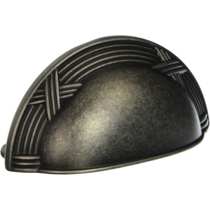 image:imageCosmas 9461WN Weathered Nickel Cabinet Hardware Bin Cup Drawer Handle Pull  3 Inch 76mm Hole Centers