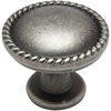 image:imageCosmas 10 Pack 4115WN Weathered Nickel RopeScroll Cabinet Hardware Knob  114 Inch Diameter