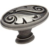 image:imageCosmas 4297WN Weathered Nickel Floral Cabinet Hardware Oval Oblong Knob