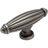 image:imageCosmas 5 Pack 7121WN Weathered Nickel Country Style Cabinet Hardware Ribbed Knob  2916 Inch Long x 1116 Wide