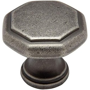 image:imageCosmas 10 Pack 5181WN Weathered Nickel Cabinet Hardware Octagon Knob  114 Diameter