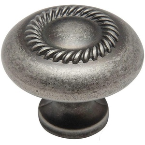 image:imageCosmas 25 Pack 228WN Weathered Nickel Rope Cabinet Hardware Knob  114 Inch Diameter