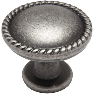 image:imageCosmas 4115WN Weathered Nickel RopeScroll Cabinet Hardware Knob  114 Inch Diameter