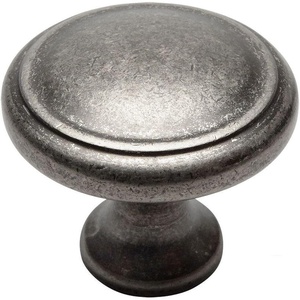 image:imageCosmas 5982WN Weathered Nickel Cabinet Hardware Round Knob  118 Diameter