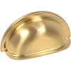 image:imageCosmas 5 Pack 4310BB Brushed Brass Cabinet Hardware Bin Cup Drawer Handle Pull  3 Inch 76mm Hole Centers