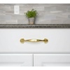 image:imageCosmas 10 Pack 6632BB Brushed Brass Cabinet Hardware Handle Pull  3 Inch 76mm Hole Centers25