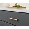 image:imageCosmas 5 Pack 16125BB Brushed Brass Contemporary Bar Cabinet Handle Pull  212 Inch 64mm Hole Centers