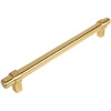 image:image5 Pack  Cosmas 161224BB Brushed Brass Cabinet Bar Handle Pull  878 Inch 224mm Hole Centers