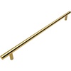image:imageCosmas 305320BB Brushed Brass Cabinet Hardware Euro Style Bar Handle Pull  1258 Inch 320mm Hole Centers 15 Overall Length