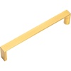 image:imageCosmas 3133128BB Brushed Brass Contemporary Cabinet Hardware Handle Pull  5 Inch 128mm Hole Centers