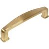 image:imageCosmas 4390BB Brushed Brass Modern Cabinet Hardware Handle Pull  312 Inch 89mm Hole Centers